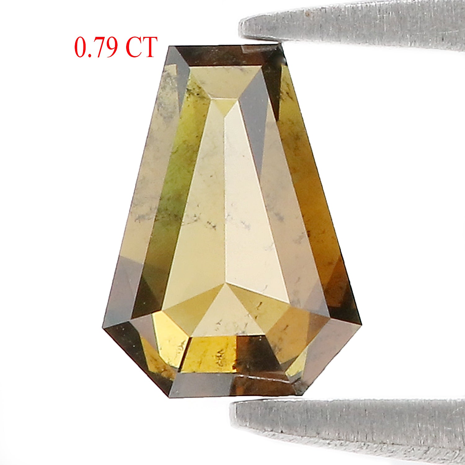 0.79 CT Natural Loose Coffin Cut Diamond Brown Color Coffin Shape Diamond 6.70 MM Natural Loose Brown Diamond Coffin Rose Cut Diamond LQ374