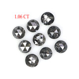 Natural Loose Round Cut Diamond, Salt And Pepper Round Diamond, Natural Loose Diamond, Round Rose Cut Diamond, 1.06 CT Round Shape KDK2670