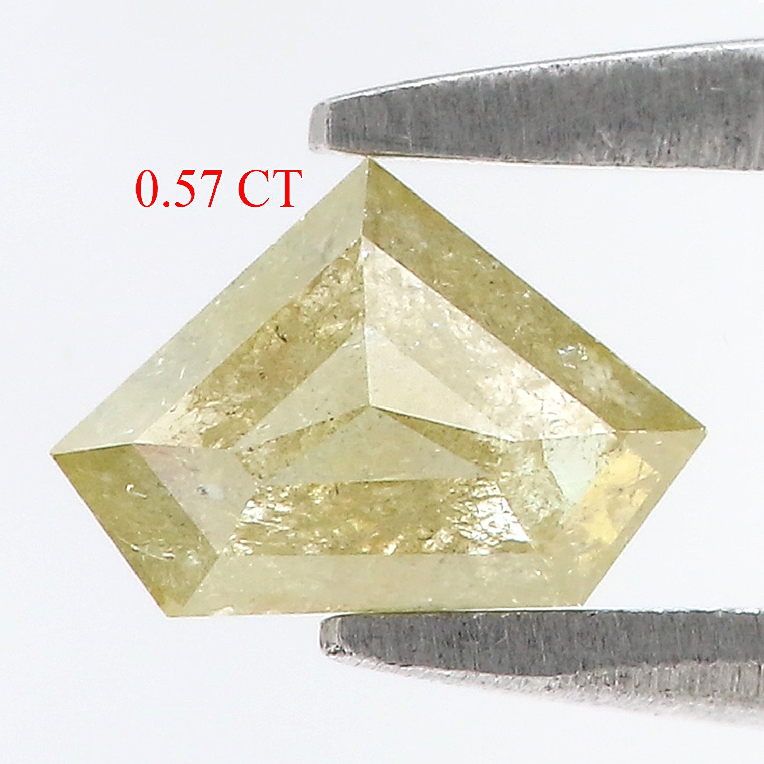 0.57 CT Natural Loose Shield Shape Diamond Yellow Color Shield Cut Diamond 4.50 MM Natural Loose Yellow Color Shield Rose Cut Diamond LQ1963
