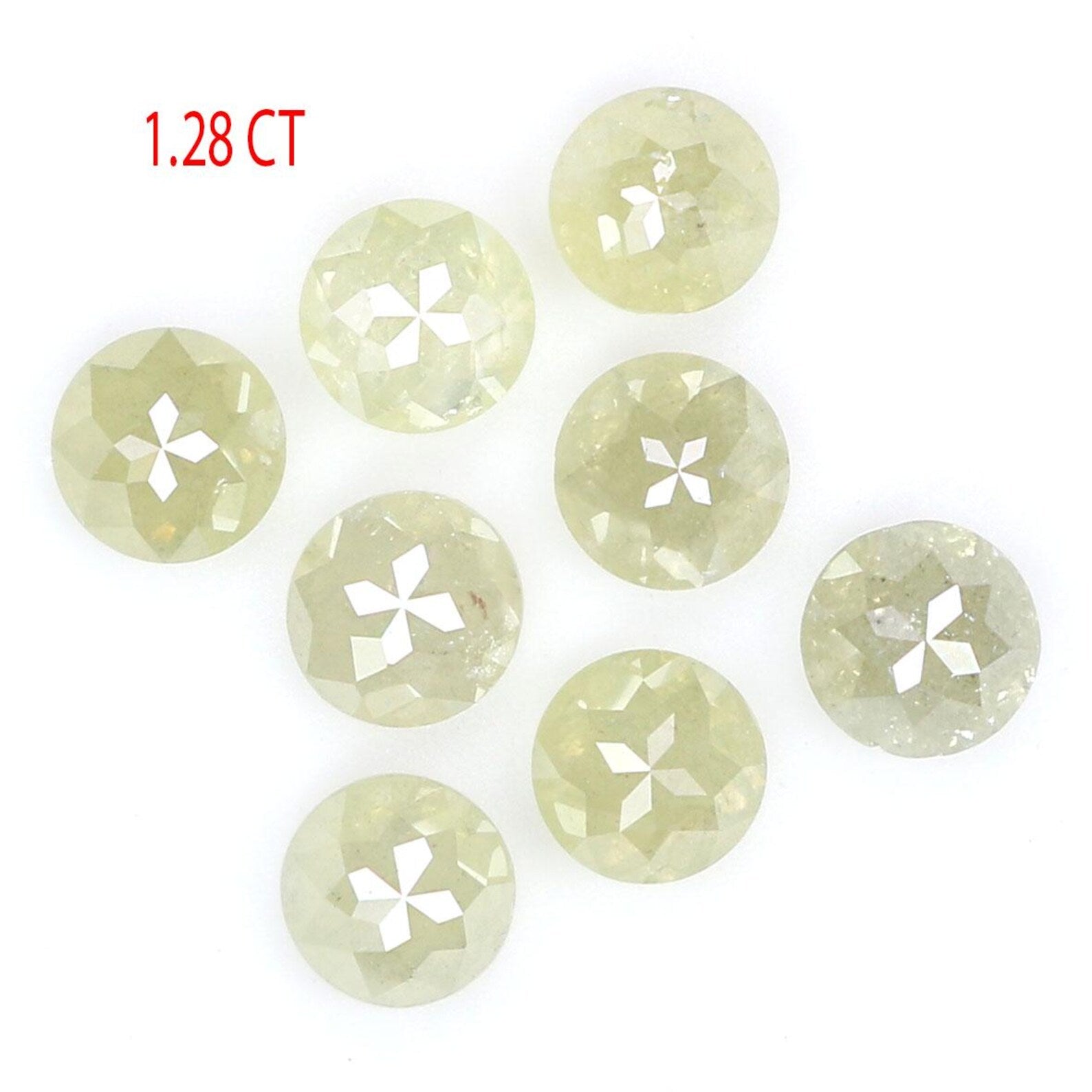 1.28 CT Natural Loose Round Shape Diamond Gray Color Round Diamond 3.10 MM Natural Loose Diamond Gray Color Round Rose Cut Diamond NQ7799