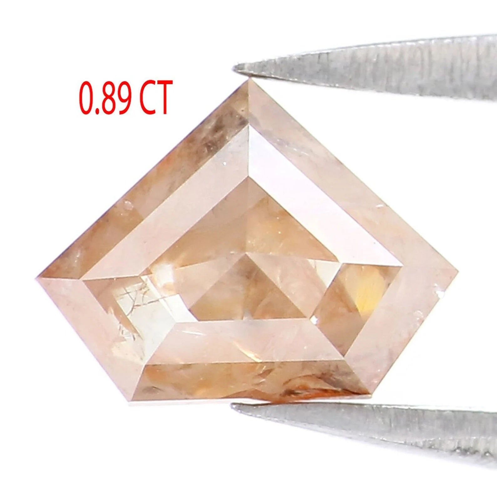 0.89 Ct Natural Loose Shield Shape Diamond Grey Brown Color Shield Cut Diamond 5.60 MM Natural Diamond Grey Brown Shield Cut Diamond NQ755