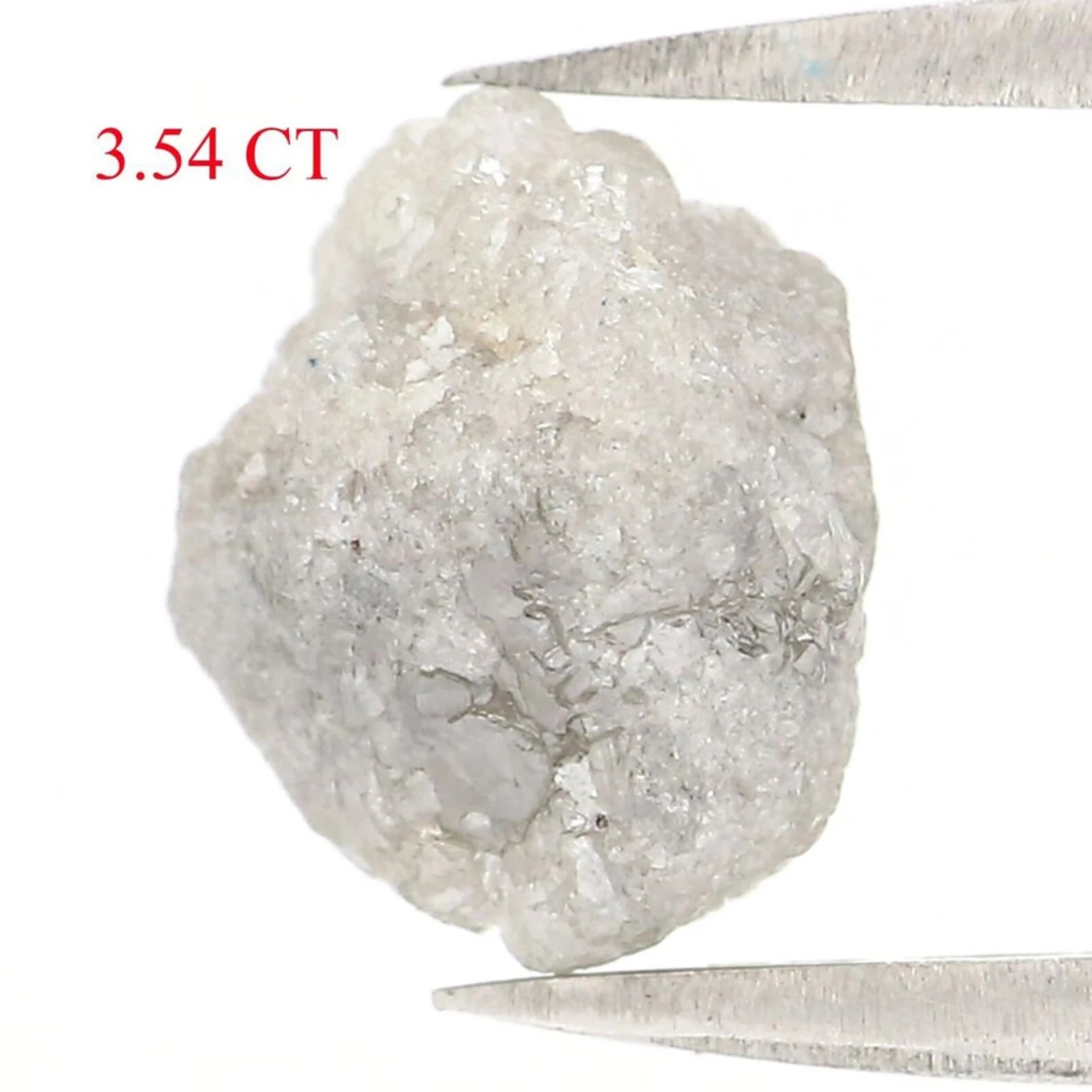 3.54 CT Natural Loose Rough Shape Diamond Grey Color Rough Cut Diamond 9.80 MM Natural Loose Diamond Grey Rough Irregular Cut Diamond NQ2409