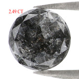 Natural Loose Round Rose Cut Diamond, Salt And Pepper Round Diamond, Natural Loose Diamond, Rose Cut Diamond, 2.49 CT Round Shape KDL202
