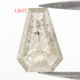 Natural Loose Coffin Diamond, Grey Color Diamond, Natural Loose Diamond, Coffin Diamond, Coffin Cut, 1.26 CT Coffin Shape Diamond L2907