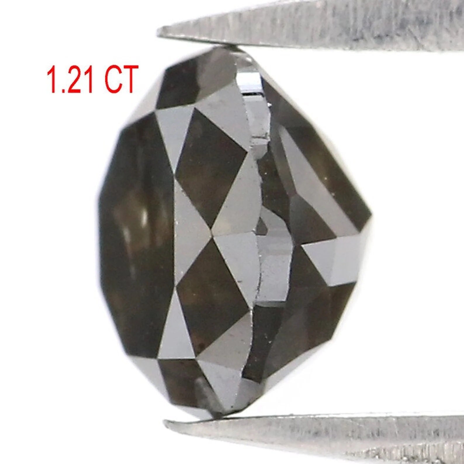 1.21 CT Natural Loose Heart Shape Diamond Green Black Color Heart Diamond 6.00 MM Natural Loose Diamond Heart Shape Rose Cut Diamond NQ7541