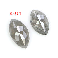 Natural Loose Marquise Diamond, Grey Color Diamond, Natural Loose Diamond, Marquise Rose Cut Diamond, 0.45 CT Marquise Shape Diamond KR2697