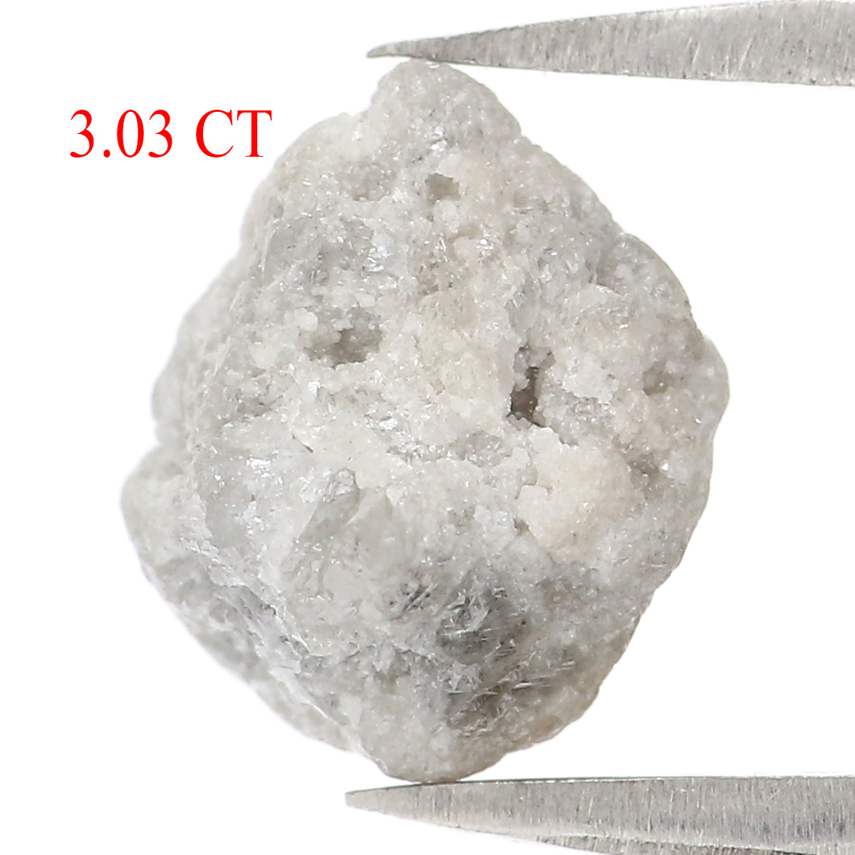 3.03 CT Natural Loose Rough Shape Diamond Grey Color Rough Cut Diamond 9.45 MM Natural Loose Grey Color Rough Irregular Cut Diamond KQ2658