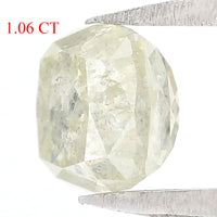 Natural Loose Cushion Diamond, Grey Color Diamond, Natural Loose Diamond, Cushion Rose Cut Diamond, 1.06 CT Cushion Shape Diamond KDL5910
