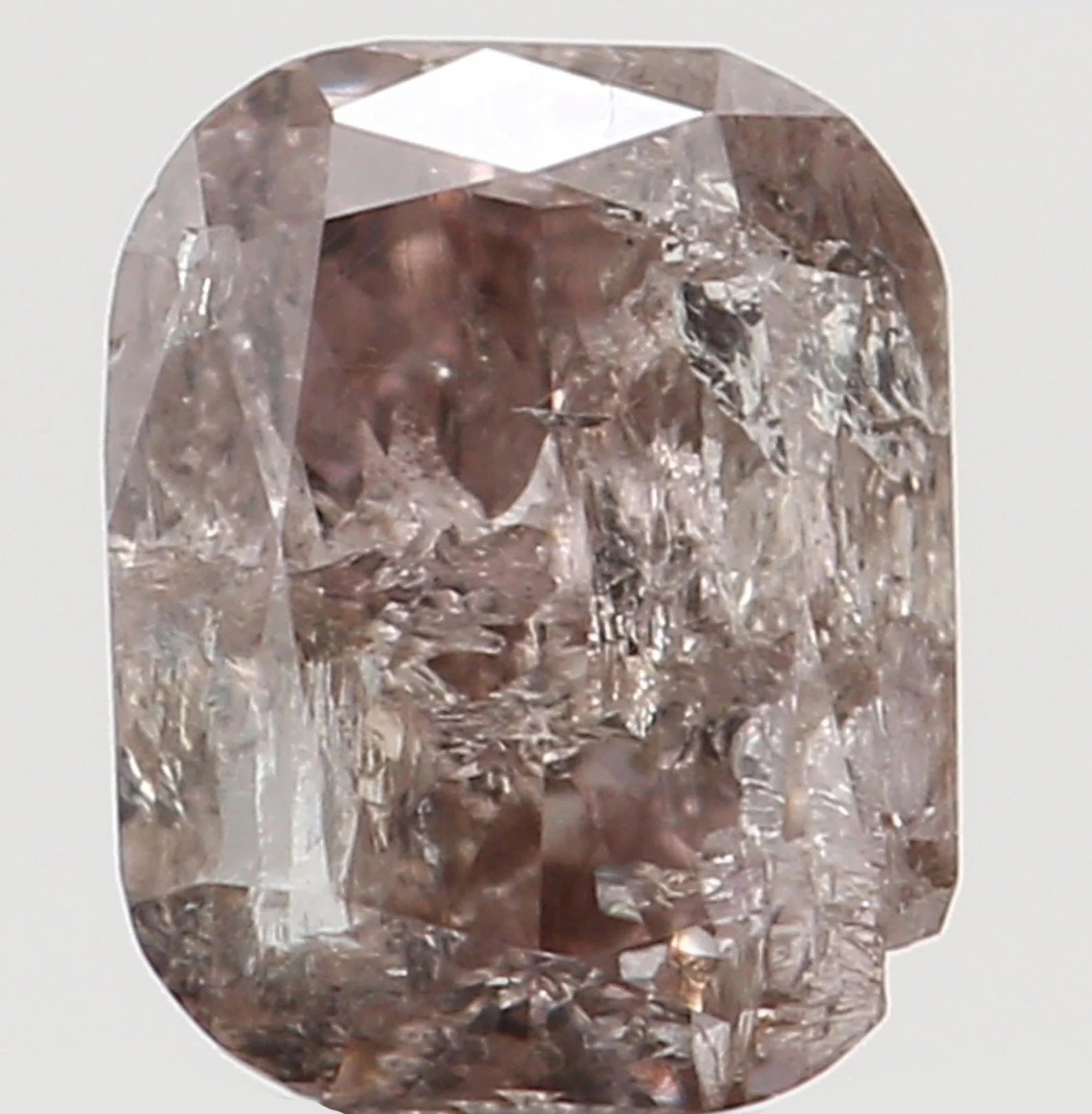 0.18 Ct Natural Loose Cushion Shape Diamond Brown Pink Color Cushion Cut Diamond 3.60 MM Natural Loose Cushion Brilliant Cut Diamond N8159