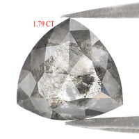 Natural Loose Triangle Diamond, Salt And Pepper Triangle Diamond Natural Loose Diamond, Triangle Cut Diamond, 1.79 CT Triangle Shape KDL8570
