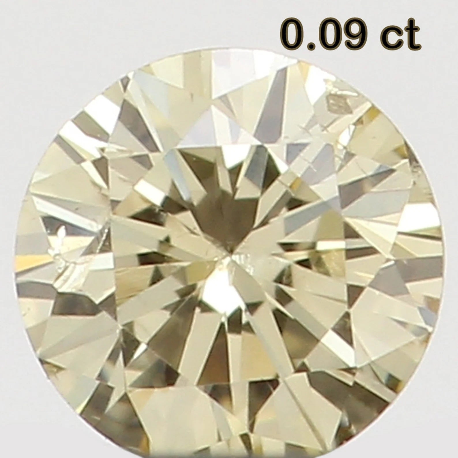 0.09 Ct Natural Loose Round Shape Diamond Yellow Color Round Cut Diamond 2.90 MM Natural Loose Diamond Round Brilliant Cut Diamond N7061