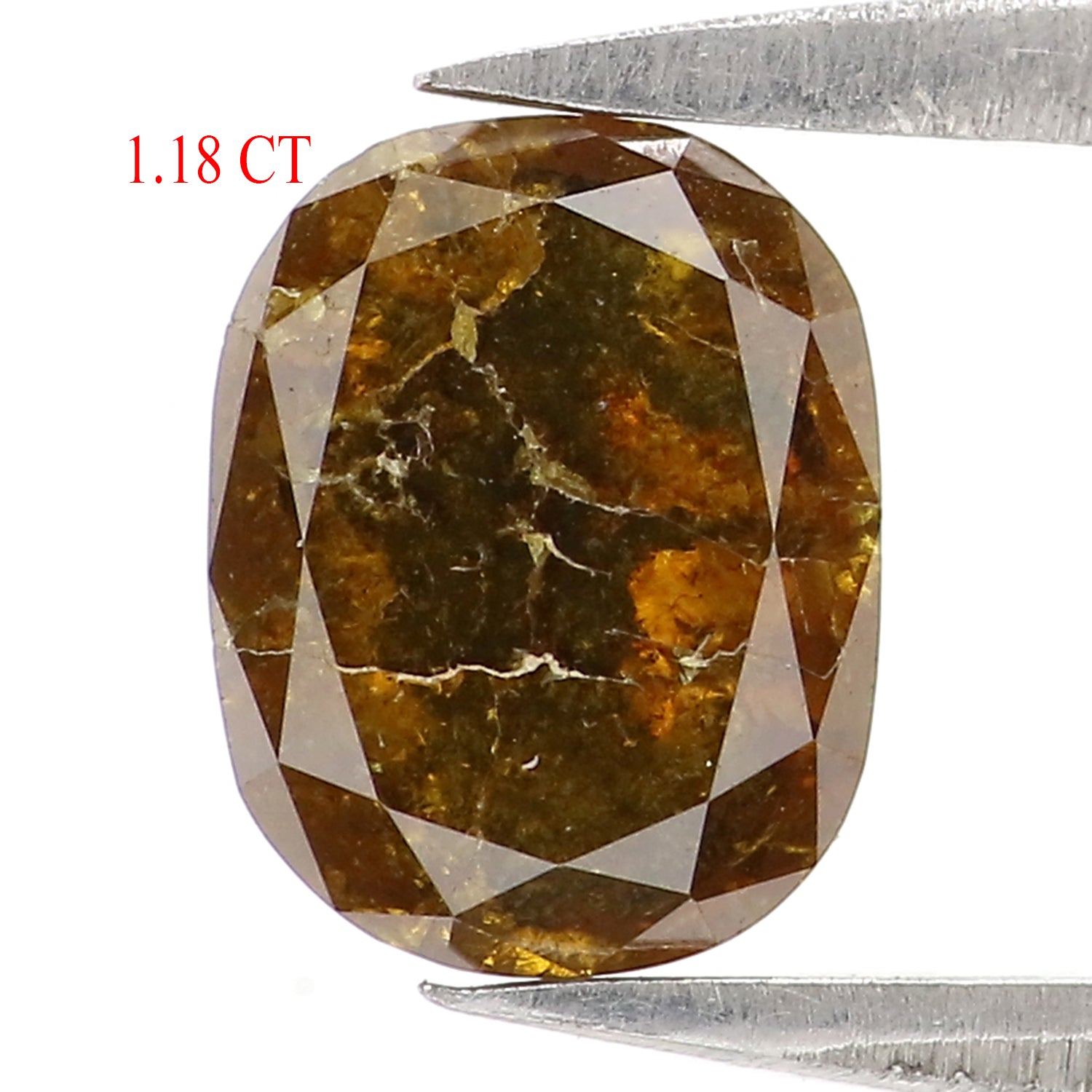1.18 CT Natural Loose Oval Shape Diamond Brown Color Oval Cut Diamond 7.10 MM Natural Loose Brown Color Diamond Oval Rose Cut Diamond QL2867