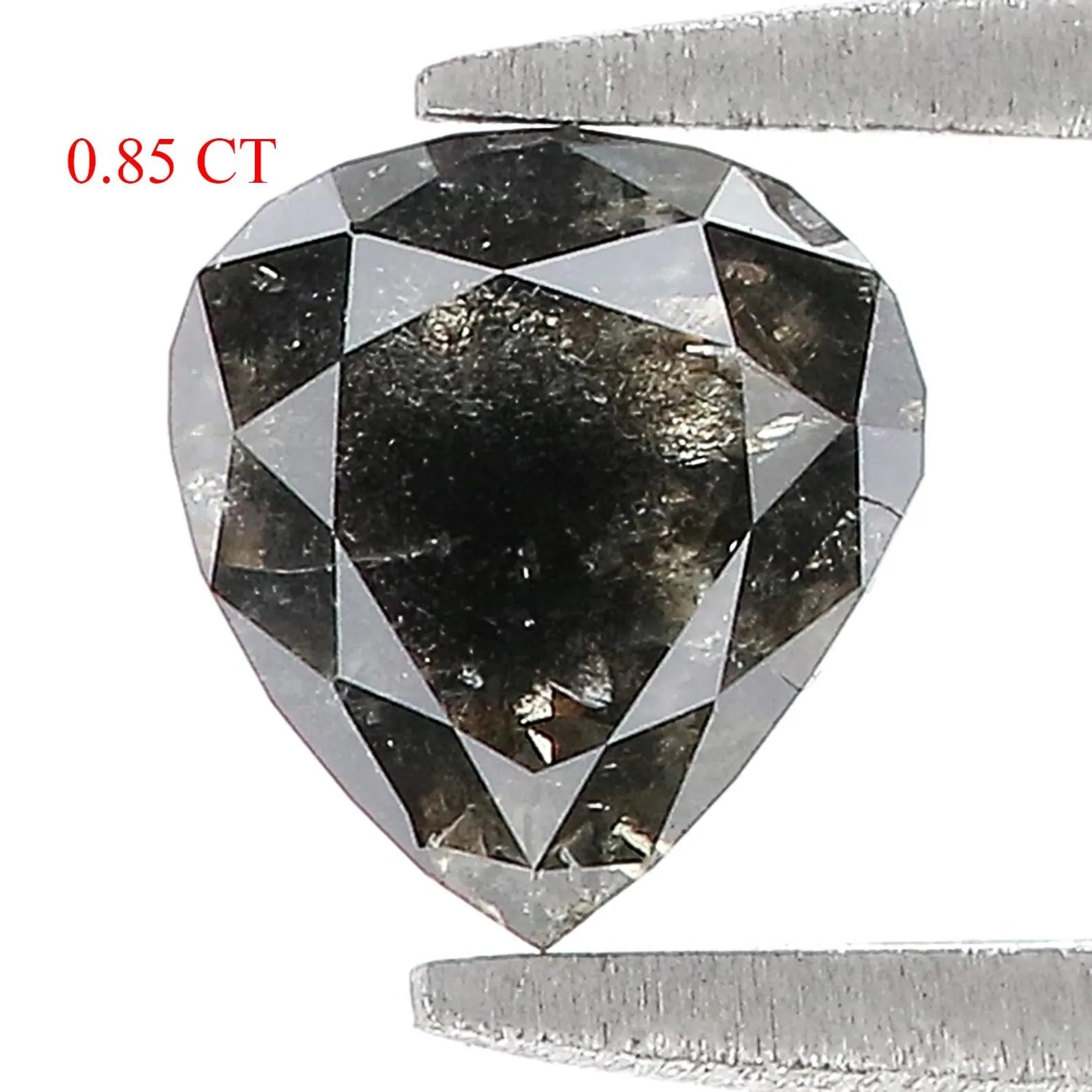 0.85 CT Natural Loose Heart Shape Diamond Salt And Paper Heart Cut Diamond 6.40 MM Natural Loose Diamond Heart Shape Rose Cut Diamond QN7701