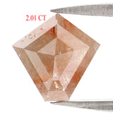 Natural Loose Pentagon Diamond Brown Color Pentagon Diamond  Pentagon Rose Cut Diamond Pentagon Cut 2.01 CT Pentagon Shape Diamond L9933