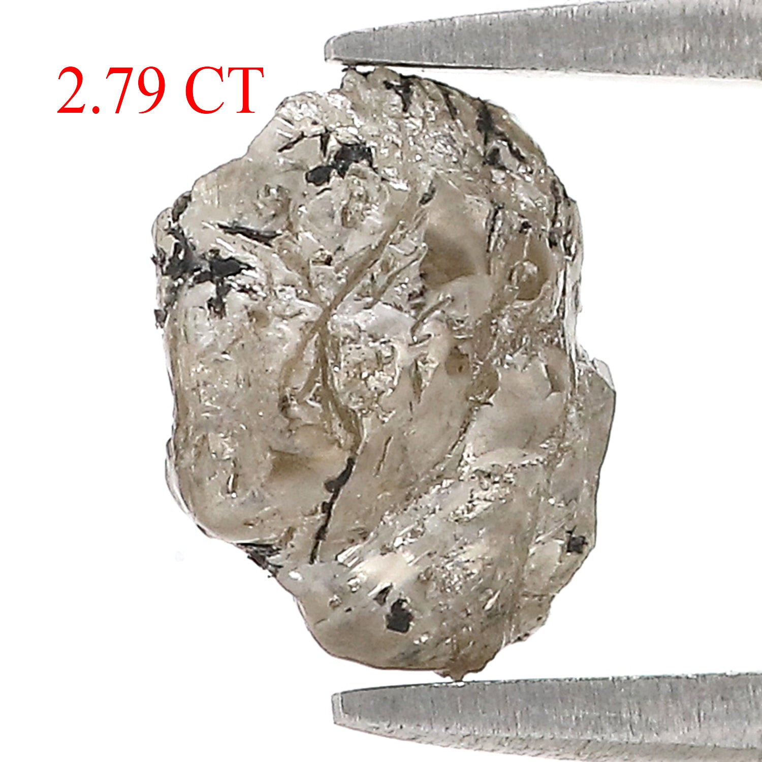 2.79 CT Natural Loose Rough Shape Diamond Brown Color Irregular Cut Diamond 9.70 MM Natural Loose Diamond Brown Rough Cut Diamond L9030