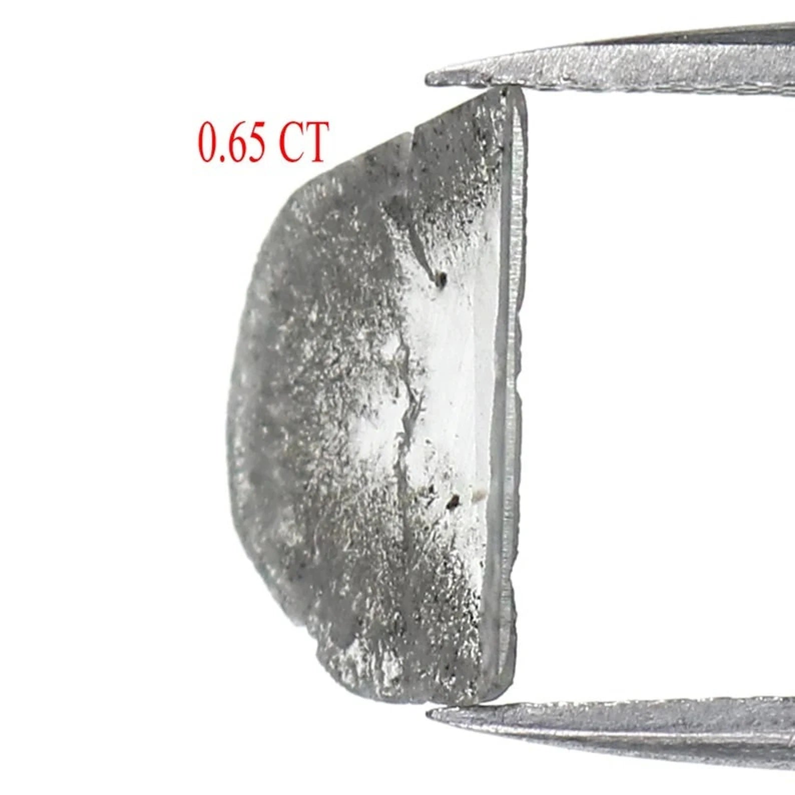 0.65 CT Natural Loose Slice Diamond Salt And Pepper Slice Diamond 11.20 MM Natural Loose Diamond Slice Rose Cut Irregular Cut Diamond NQ7848