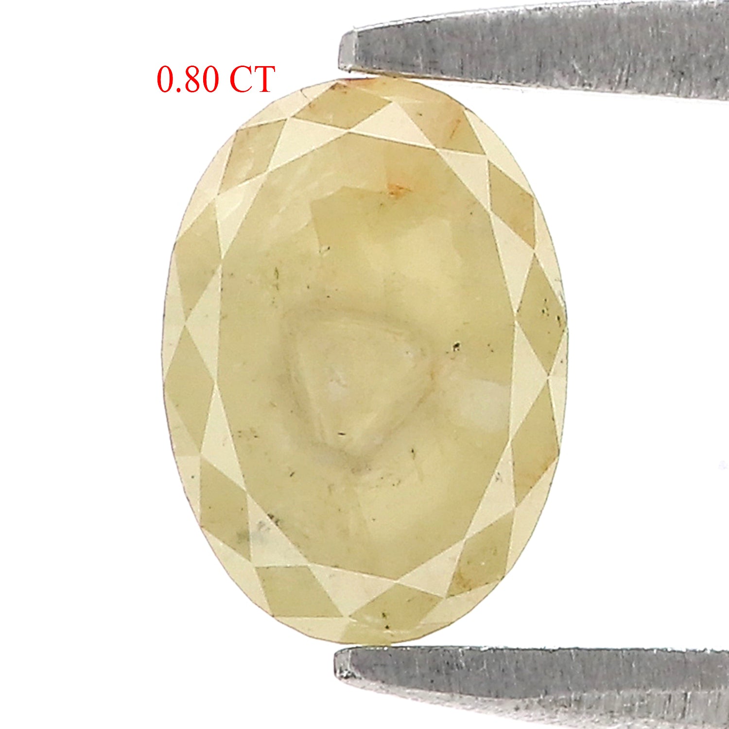 0.80 CT Natural Loose Oval Shape Diamond Yellow Color Oval Cut Diamond 7.00 MM Natural Loose Diamond Yellow Oval Rose Cut Diamond LQ8014