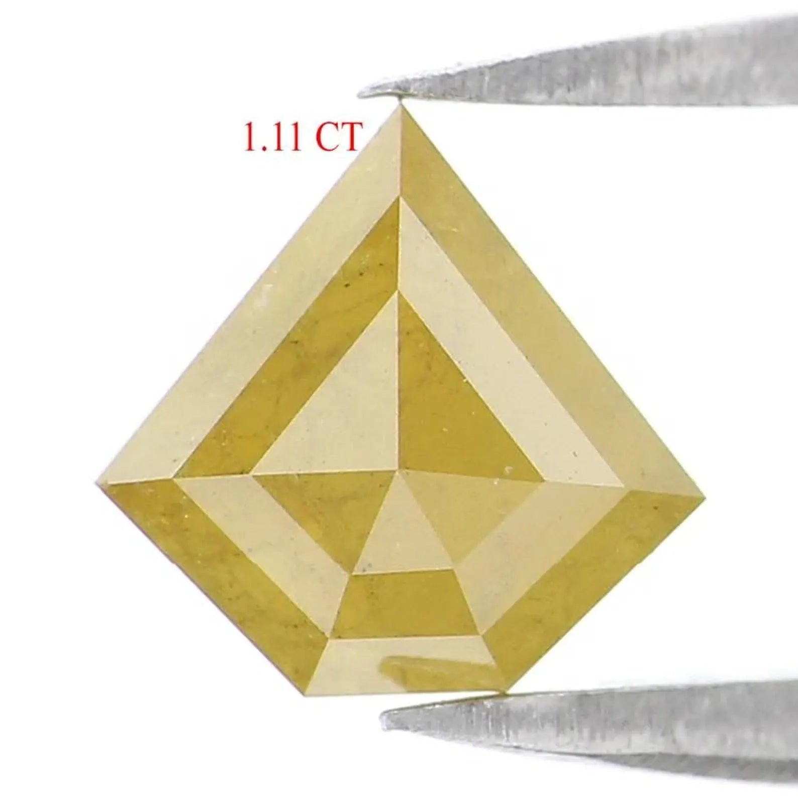 1.11 CT Natural Loose Shield Shape Diamond Yellow Color Shield Diamond 6.70 MM Natural Yellow Color Diamond Shield Rose Cut Diamond NQ738