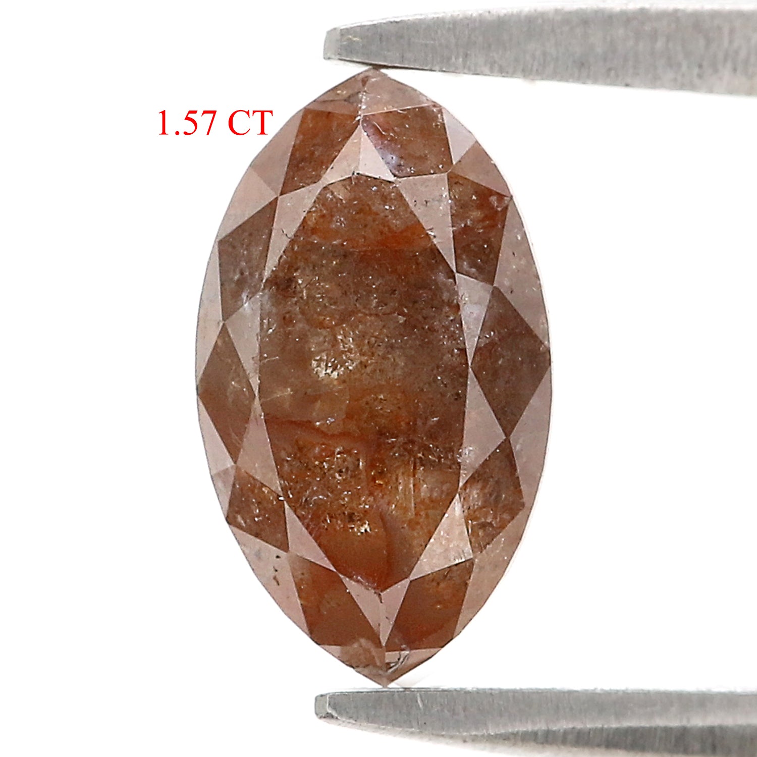 Natural Marquise Brown Diamond 1.57 CT Loose Rose Cut Brown Color Stone 9.30 MM Rustic Marquise Diamond For Custom Engagement Ring L3652