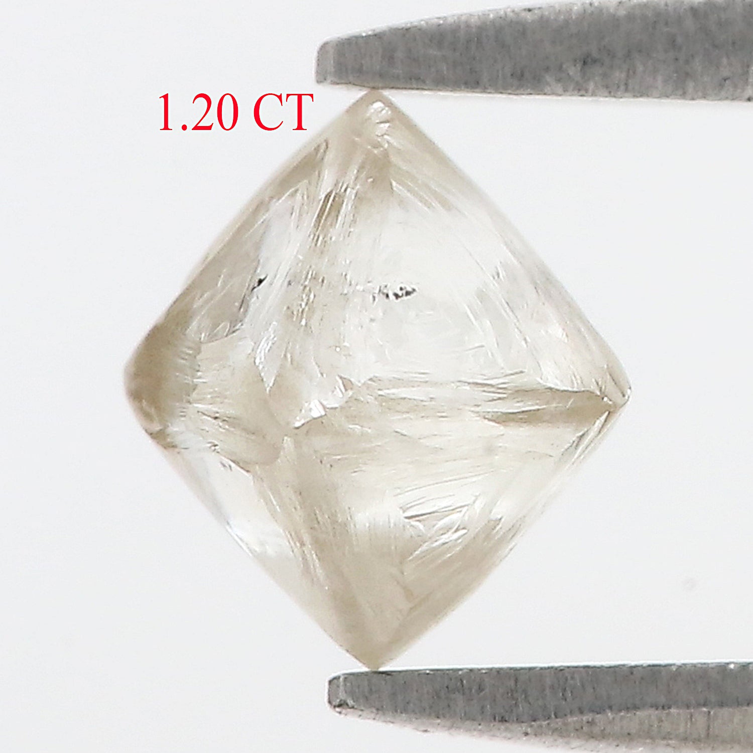 1.20 CT Natural Loose Rough Shape Diamond White-J Color Irregular Cut Diamond 5.15 MM Natural Diamond J Color Rough UnCut Diamond N2623