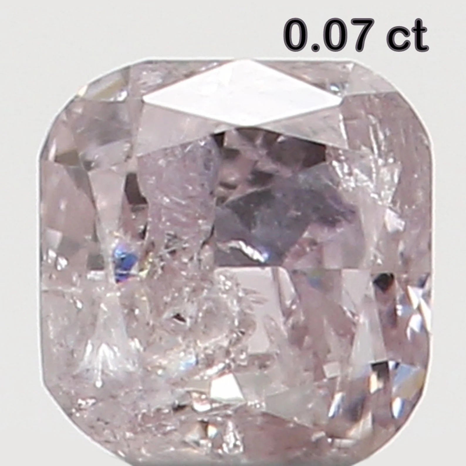 0.07 Ct Natural Loose Cushion Shape Diamond Pink Color Cushion Cut Diamond 2.30 MM Natural Loose Diamond Cushion Brilliant Cut Diamond N7983