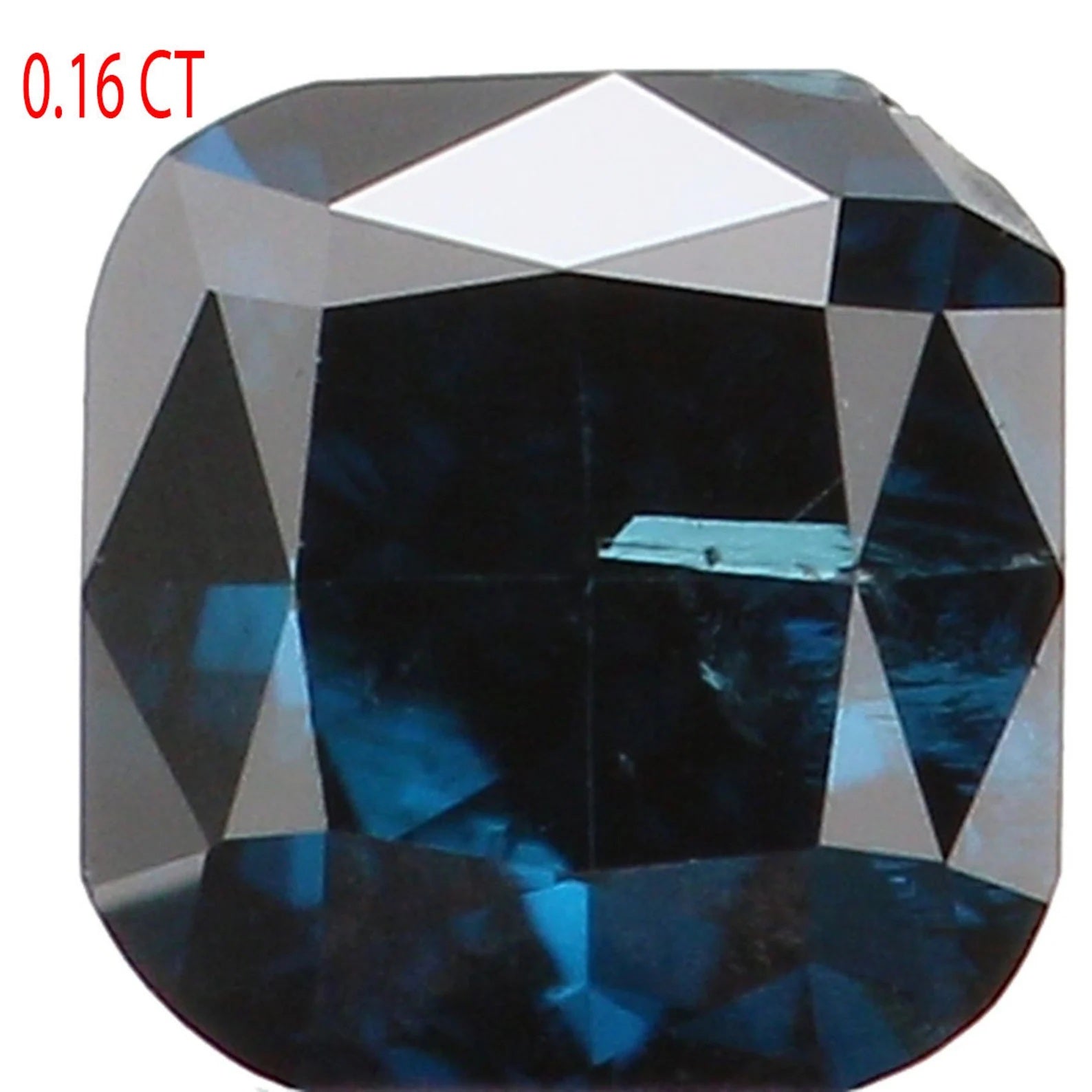 0.16 Ct Natural Loose Diamond, Cushion Diamond, Blue Diamond, Polished Diamond, Brilliant Cut Diamond, Rustic Diamond, Antique Diamond N6515
