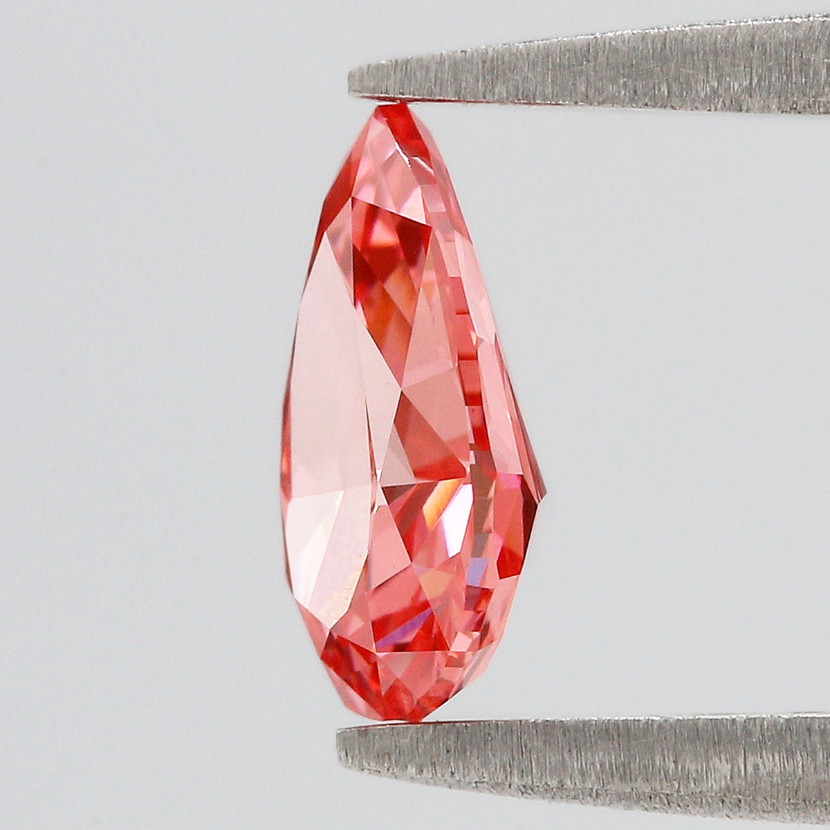 1.03 CT Lab Grown Pear Brilliant Cut Diamond Pink Color Diamond SI1 Clarity Diamond Lab Grown Diamond Lab Created Pear CVD Diamond L3694