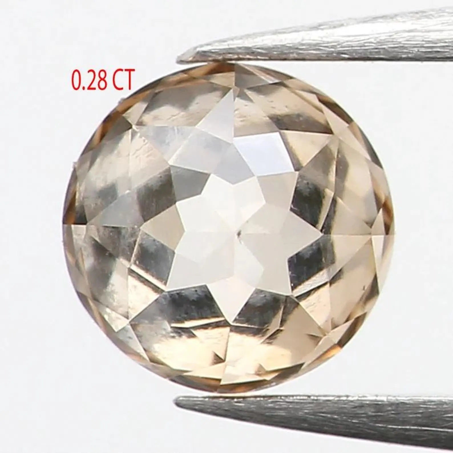 0.28 CT Natural Loose Round Shape Diamond Brown Color Round Cut Diamond 3.90 MM Natural Loose Brown Color Round Rose Cut Diamond NQ1176