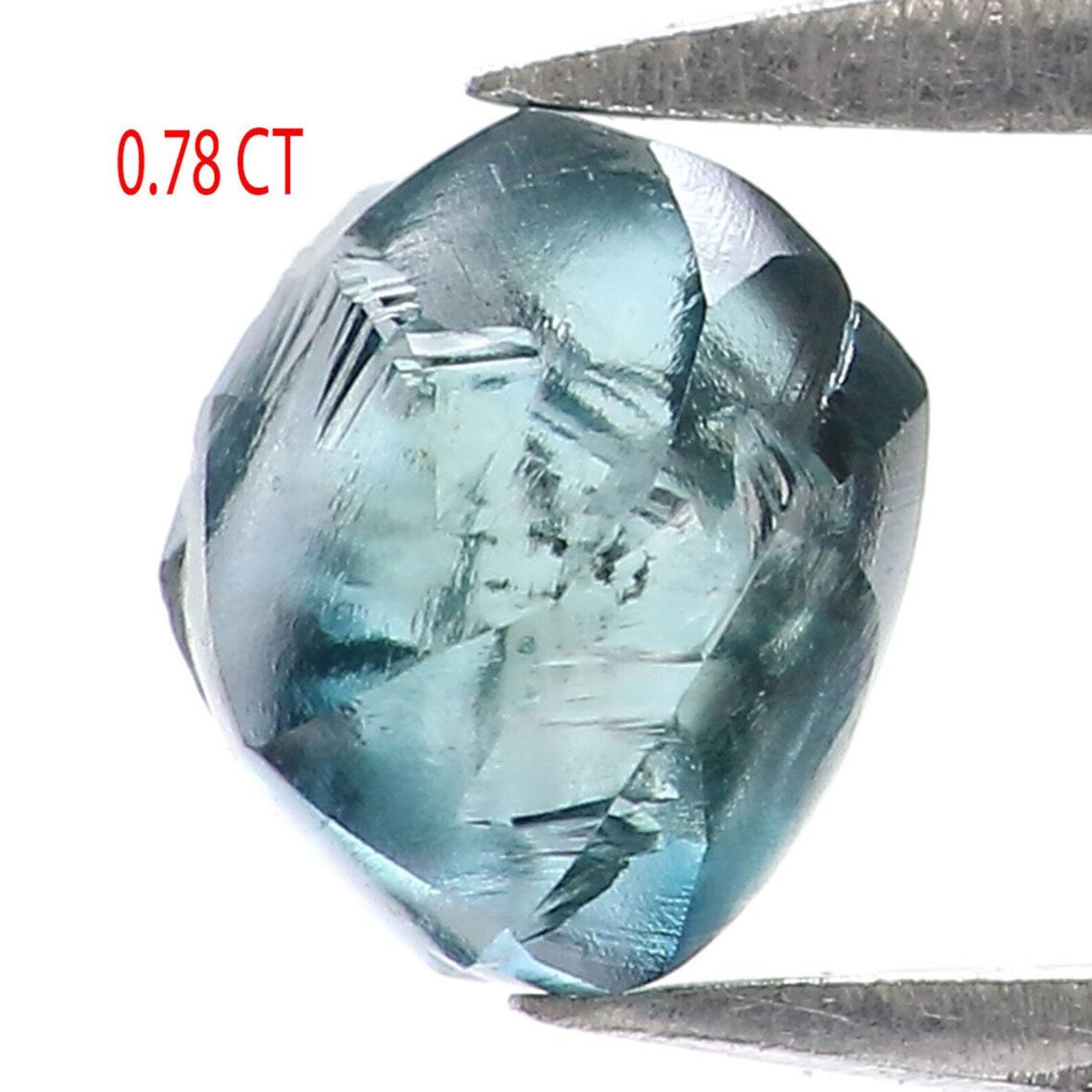0.78 CT Natural Loose Crystal Rough Diamond Blue Color Rough Shape Diamond 5.55 MM Natural Loose Diamond Rough Irregular Cut Diamond NQ1999