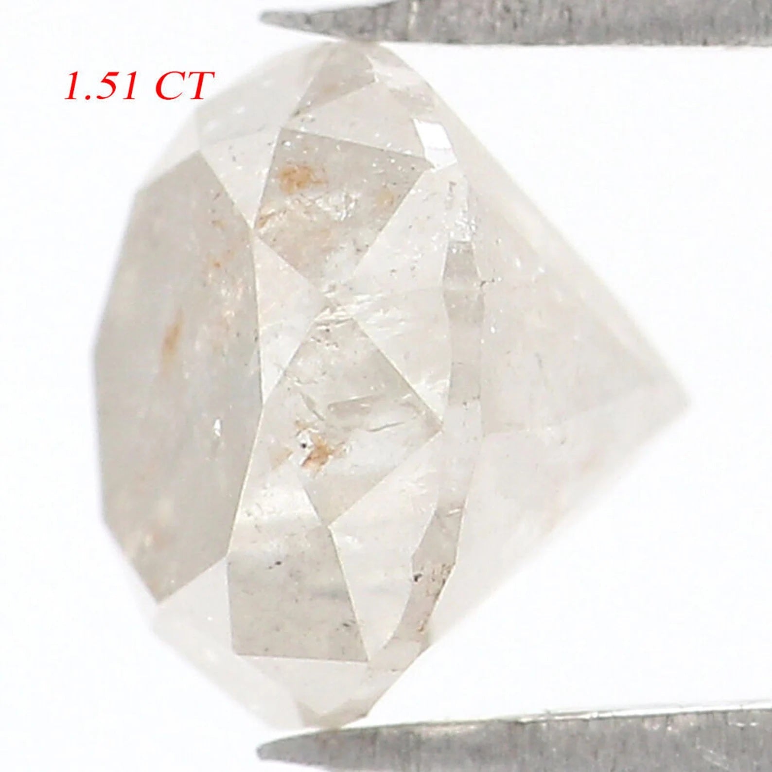 1.51 CT Natural Loose Round Brilliant Cut Diamond Ice Grey Color Round Diamond 6.50 MM Natural Loose Diamond Round Shape Diamond QN9760