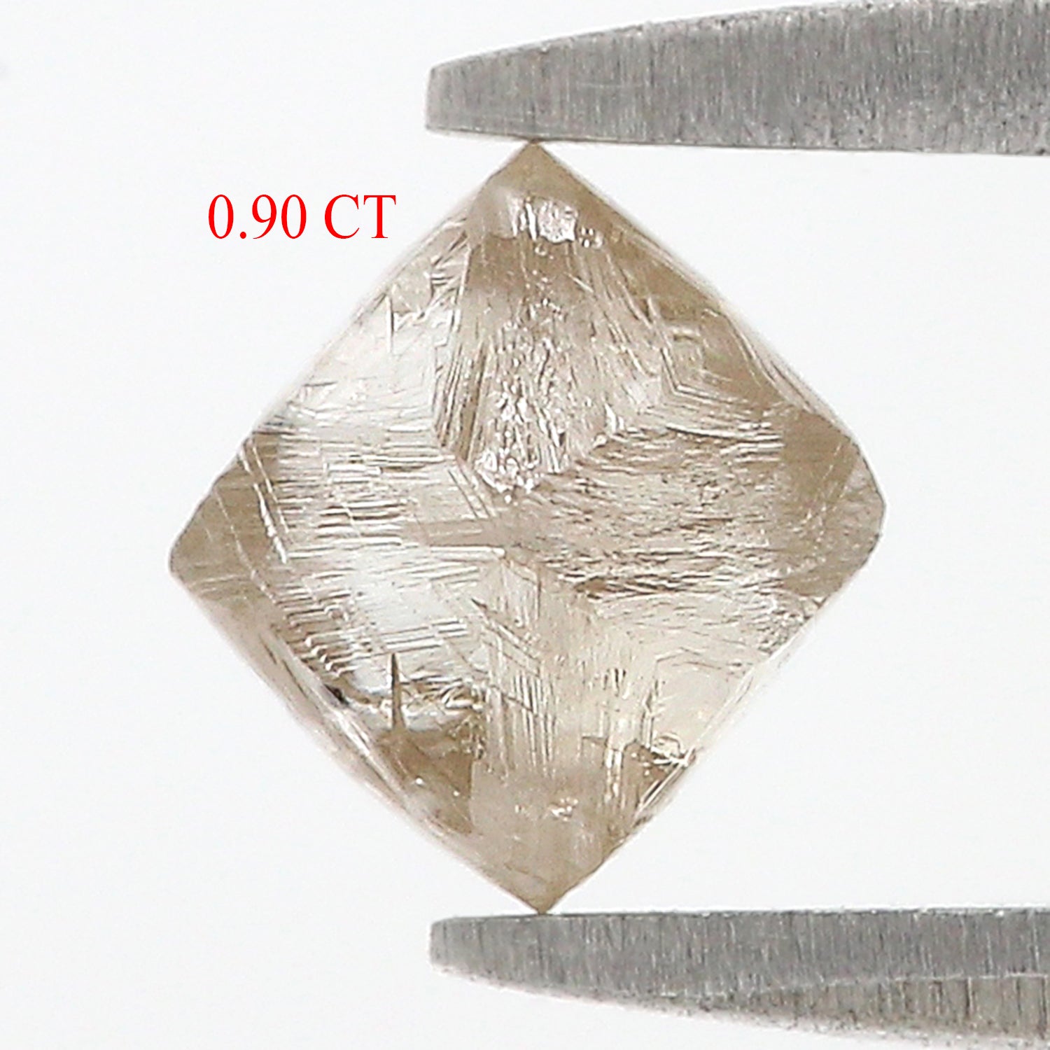 0.90 CT Natural Loose Rough Shape Diamond White-L Color Irregular Cut Diamond 6.05 MM Natural Loose White-L Color Rough UnCut Diamond L3540