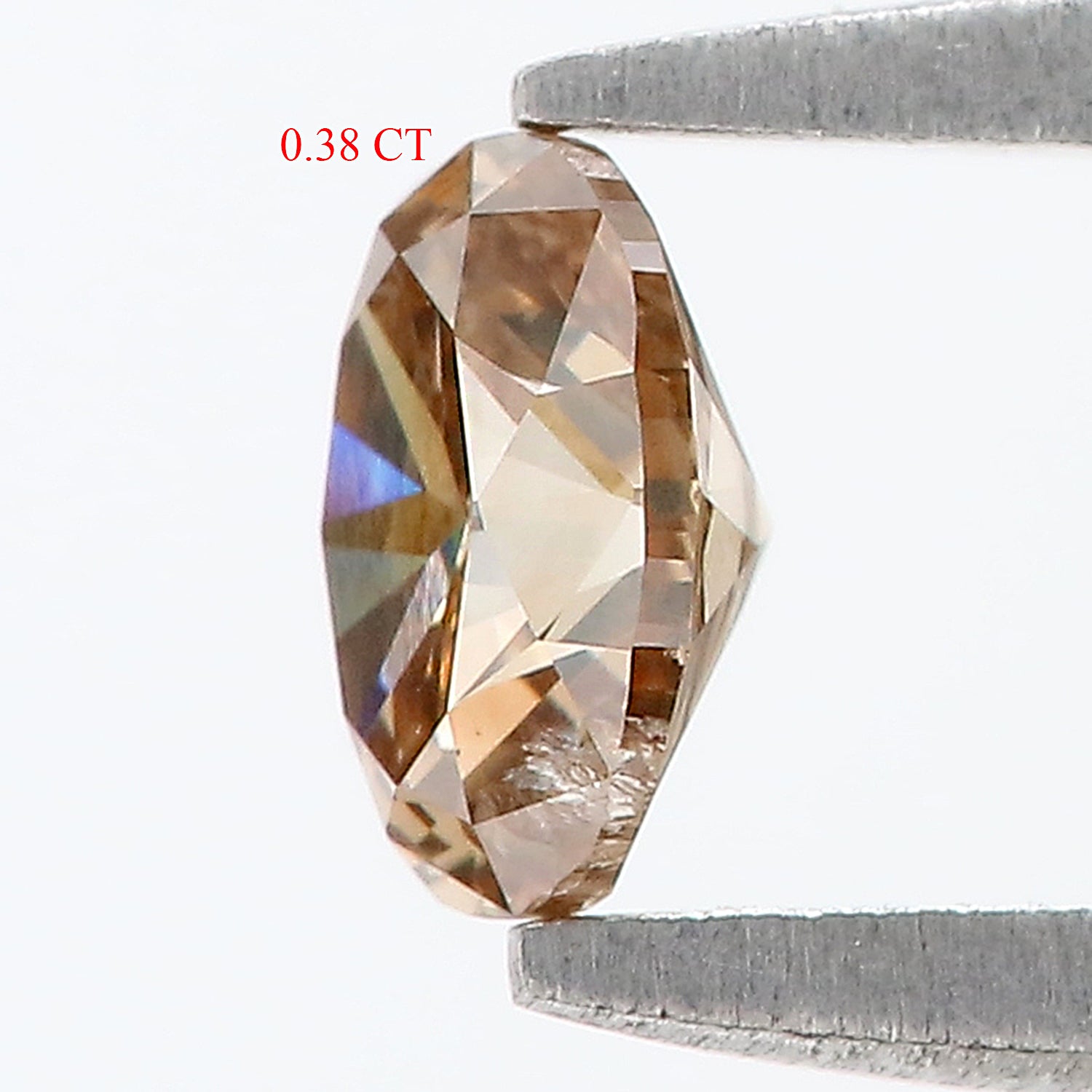 0.38 CT Natural Loose Oval Shape Diamond Brown Color Oval Cut Diamond 5.05 MM Natural Loose Brown Color Oval Brilliant Cut Diamond LQ836