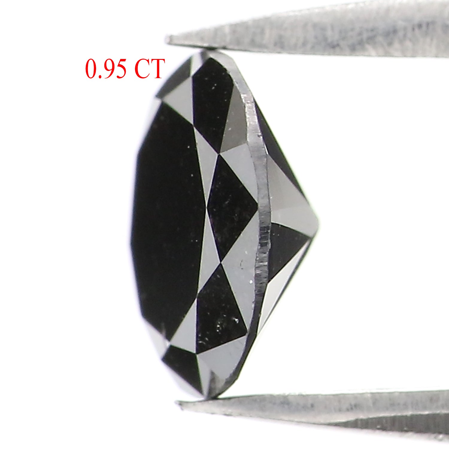 0.95 CT Natural Loose Round Shape Diamond Black Color Round Cut Diamond 6.80 MM Natural Loose Black Color Round Brilliant Cut Diamond LQ1731