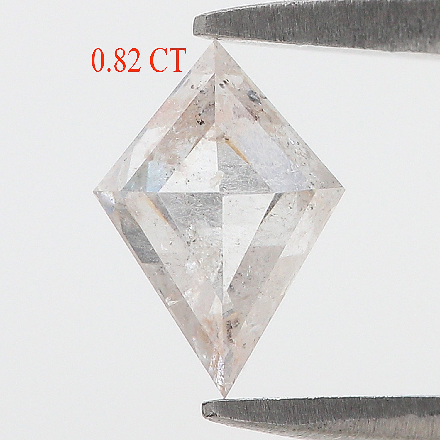 0.82 CT Natural Loose Kite Shape Diamond Salt And Pepper Kite Shape Diamond 8.55 MM Natural Loose Grey Color Kite Rose Cut Diamond L3485