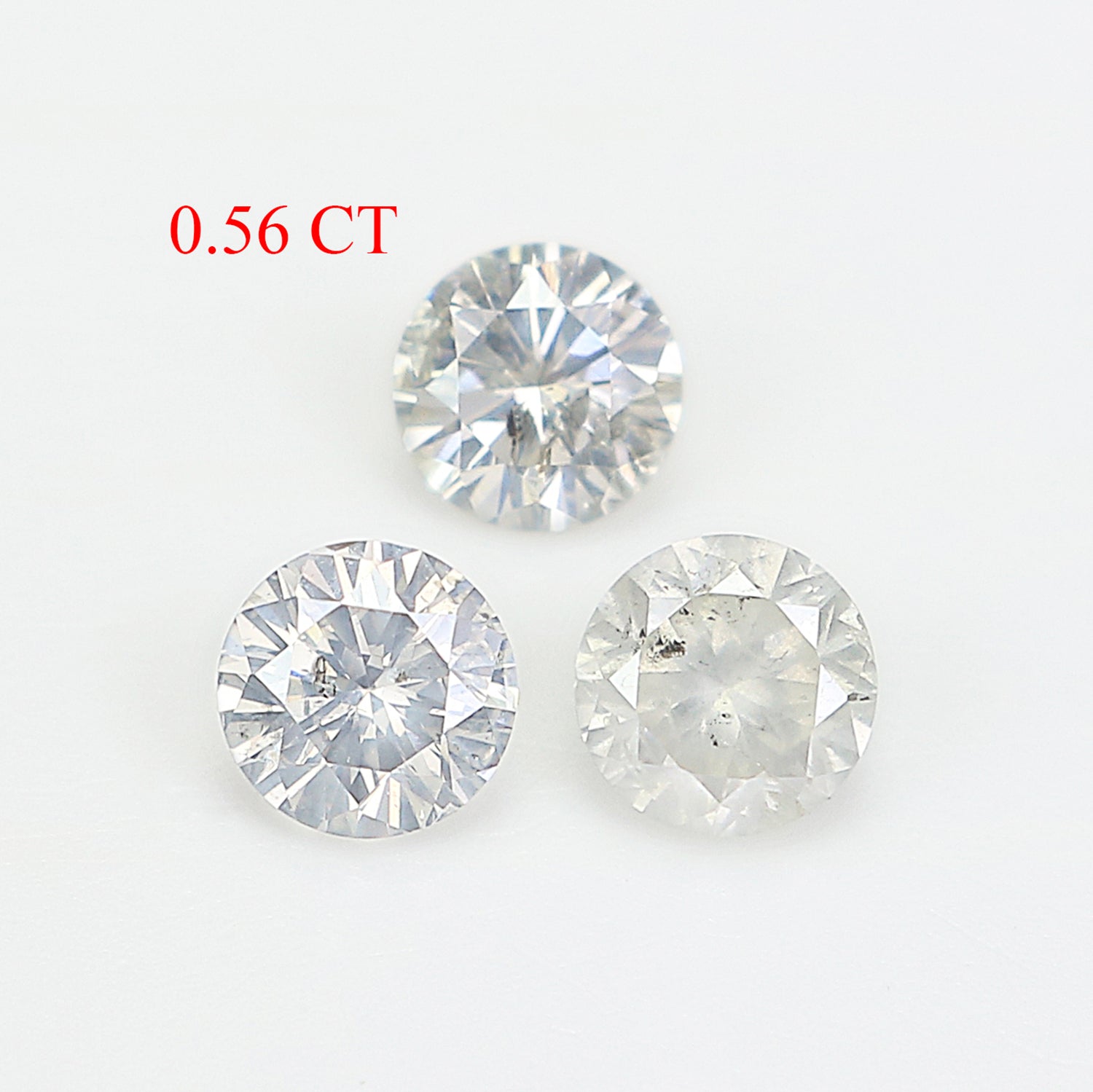 0.56 CT Natural Loose Round Shape Diamond White - G Color Round Cut Diamond 3.50 MM Natural White Color Round Brilliant Cut Diamond LQ2182