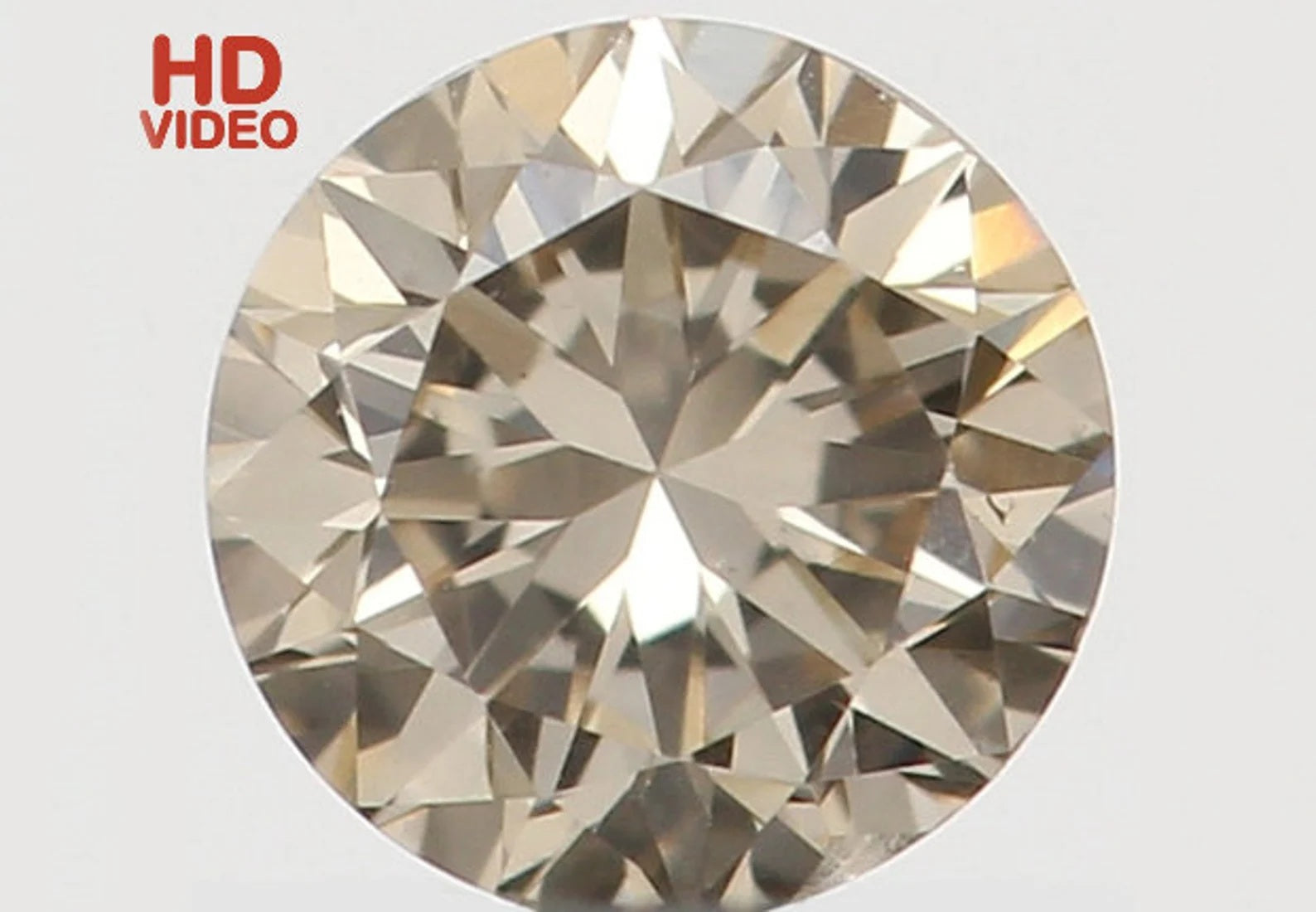 0.13 Ct Natural Loose Diamond Round Brown Color SI1 Clarity 3.20 MM N7275