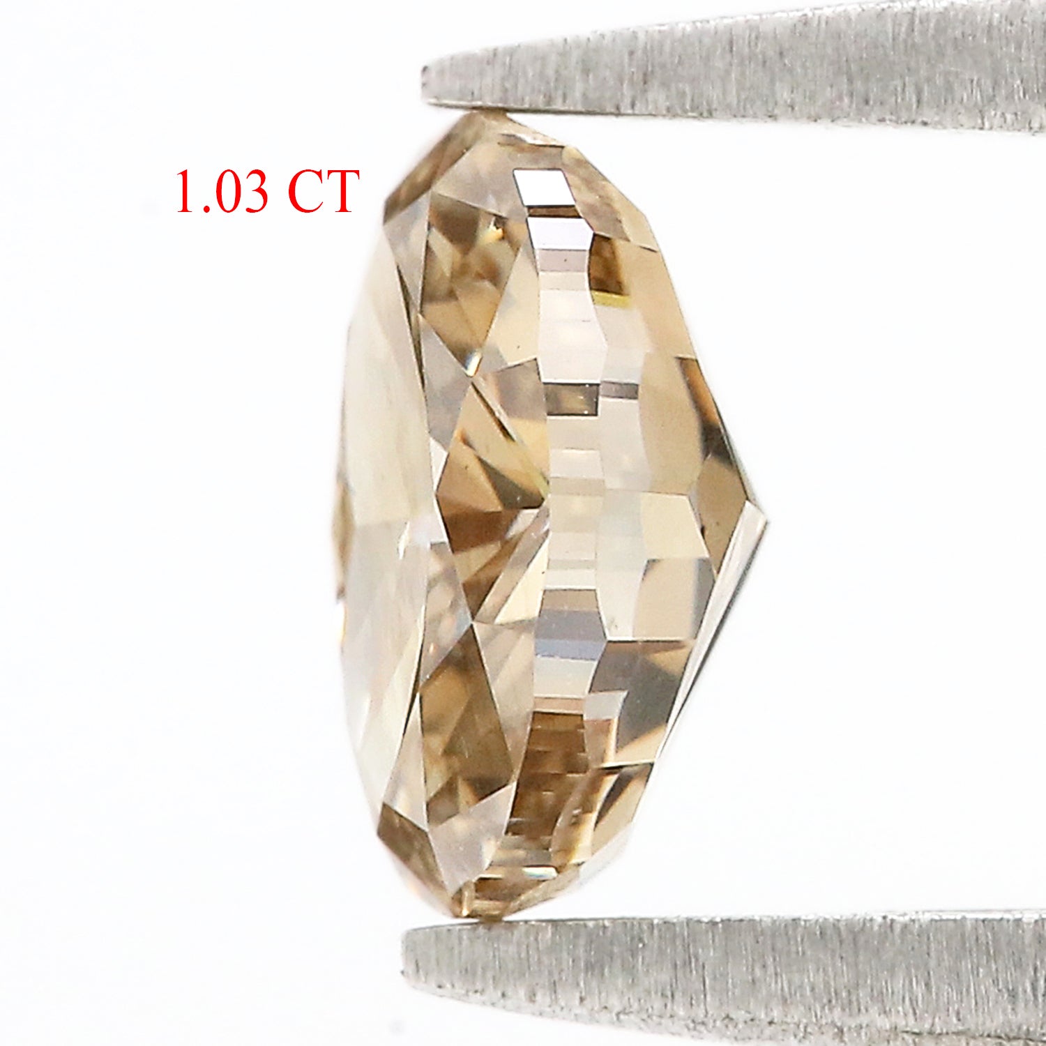 1.03 CT Natural Loose Oval Shape Diamond Brown Color Oval Cut Diamond 7.05 MM Natural Loose Diamond Brown Oval Brilliant Cut Diamond L3595