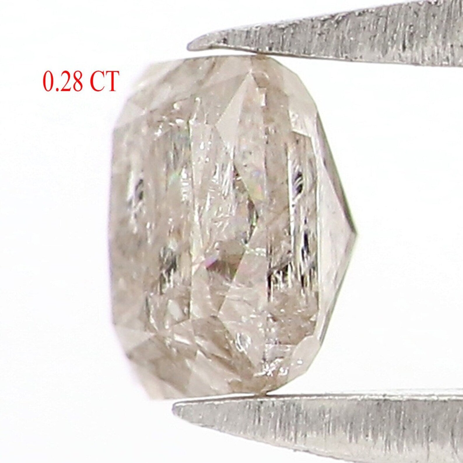 0.28 CT Natural Loose Cushion Cut Diamond Grey Color Cushion Diamond 3.70 MM Natural Diamond Grey Color Cushion Brilliant Cut Diamond NQ7400