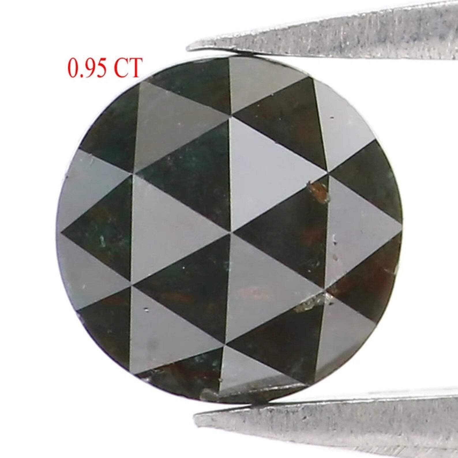 0.95 CT Natural Loose Round Shape Diamond Green Color Round Cut Diamond 5.50 MM Natural Diamond Green Color Round Rose Cut Diamond NQ8053