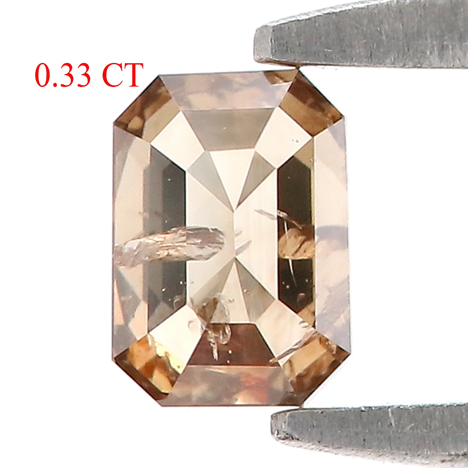 0.33 Ct Natural Loose Emerald Shape Diamond Brown Color Emerald Cut Diamond 4.50 MM Natural Loose Brown Color Emerald Rose Cut Diamond LQ494