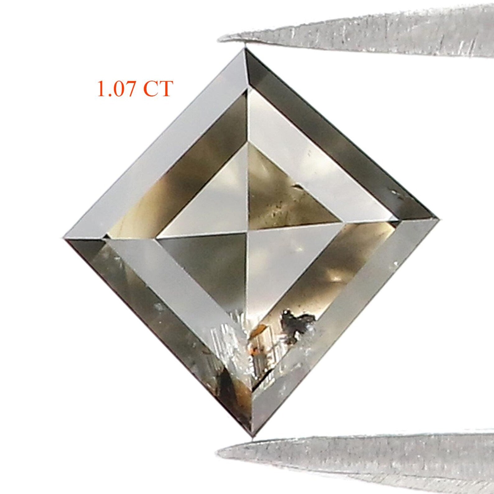1.07 CT Natural Loose Kite Shape Diamond Grey Color Kite Shape Diamond 7.50 MM Natural Loose Diamond Kite Shape Rose Cut Diamond QN9625