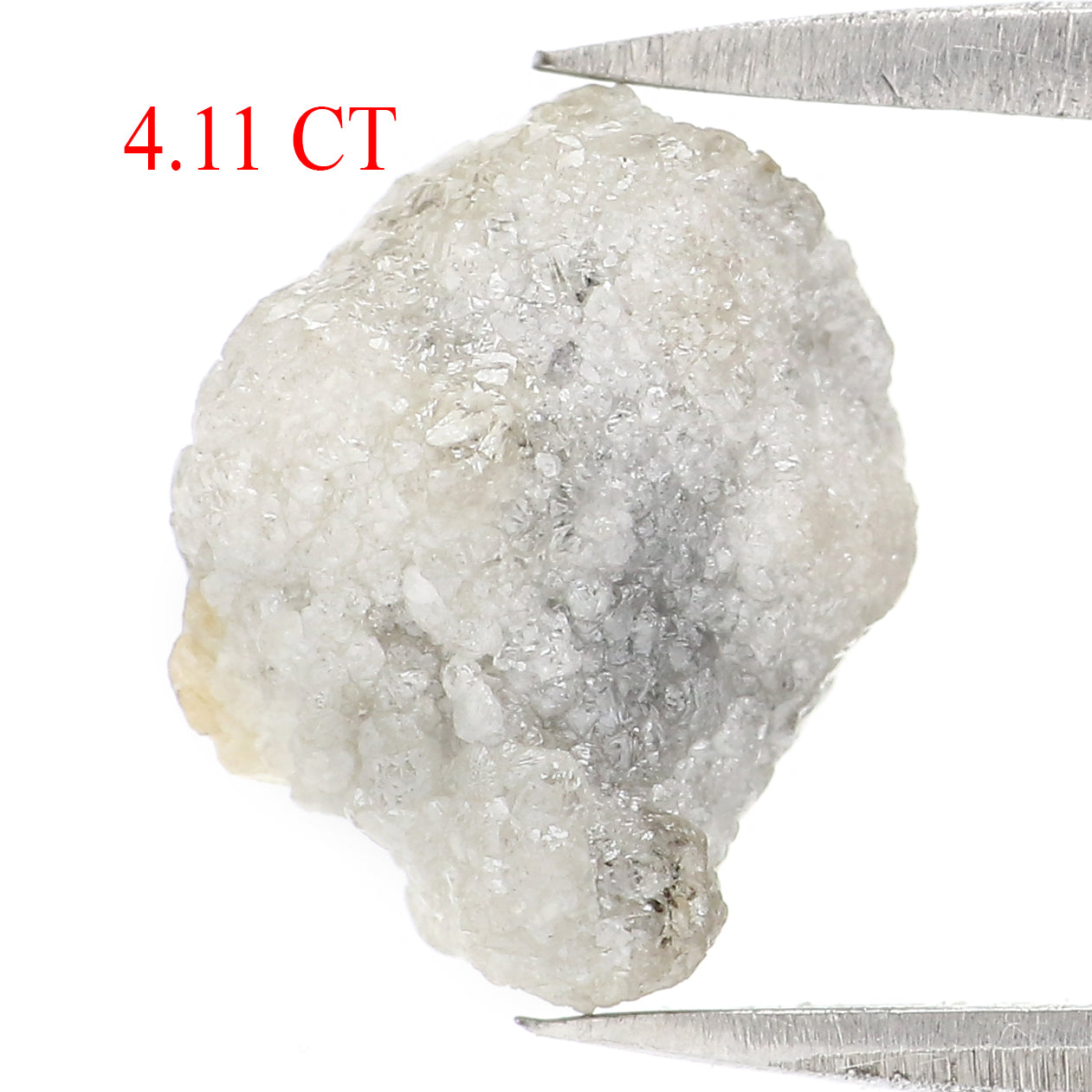 4.11 CT Natural Loose Rough Shape Diamond Grey Color Rough Cut Diamond 10.90 MM Natural Loose Grey Color Rough Irregular Cut Diamond KQ2661