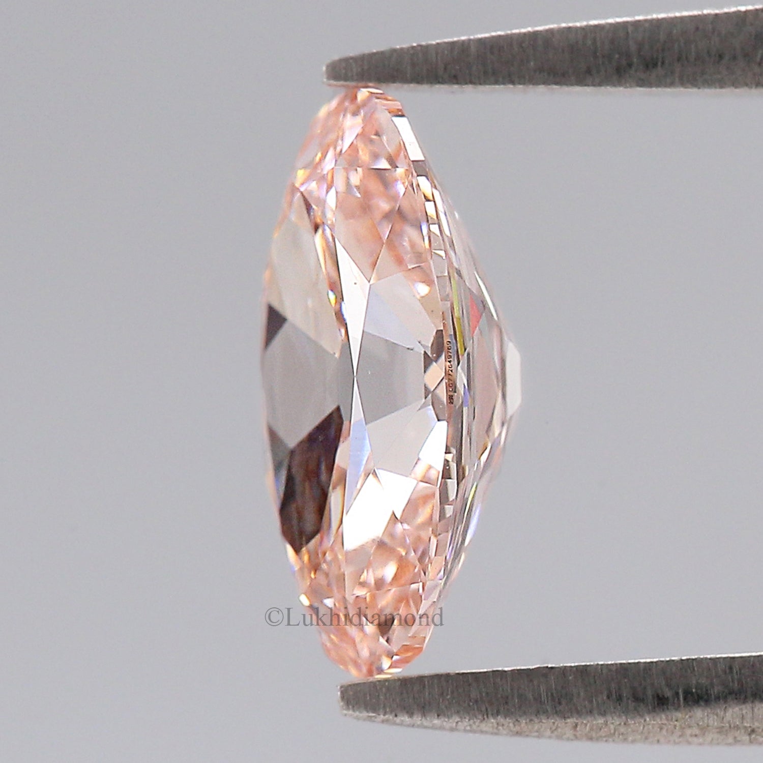 1.64 CT IGI Certified Oval Old European Cut Diamond Fancy Intense Pink Color VS2 Clarity Diamond Lab Grown Diamond Lab Created Diamond L3572