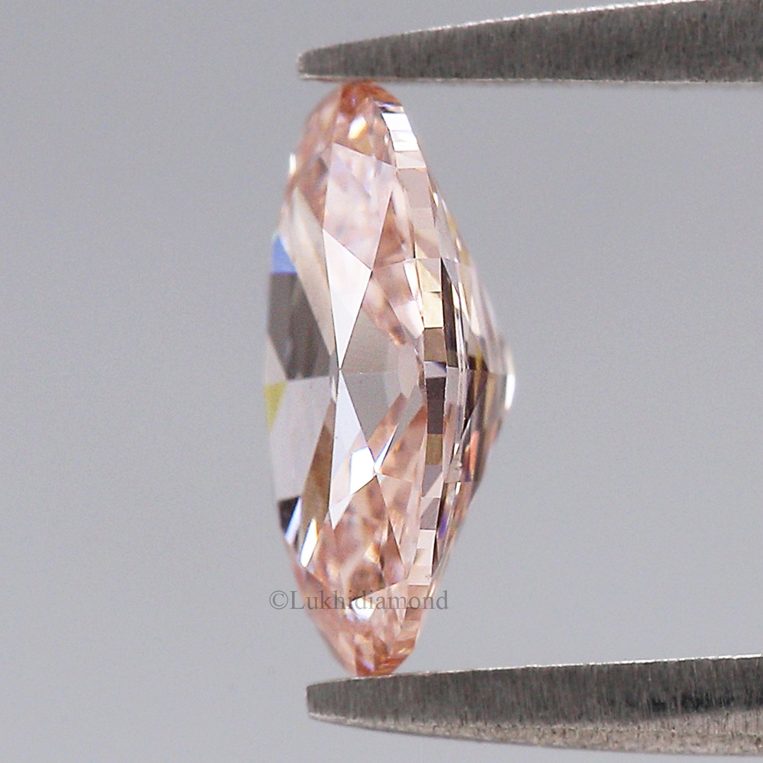 1.26 CT IGI Certified Oval Old European Cut Diamond Fancy Intense Pink Color VVS2 Clarity Lab Grown Diamond Lab Created CVD Diamond L3576