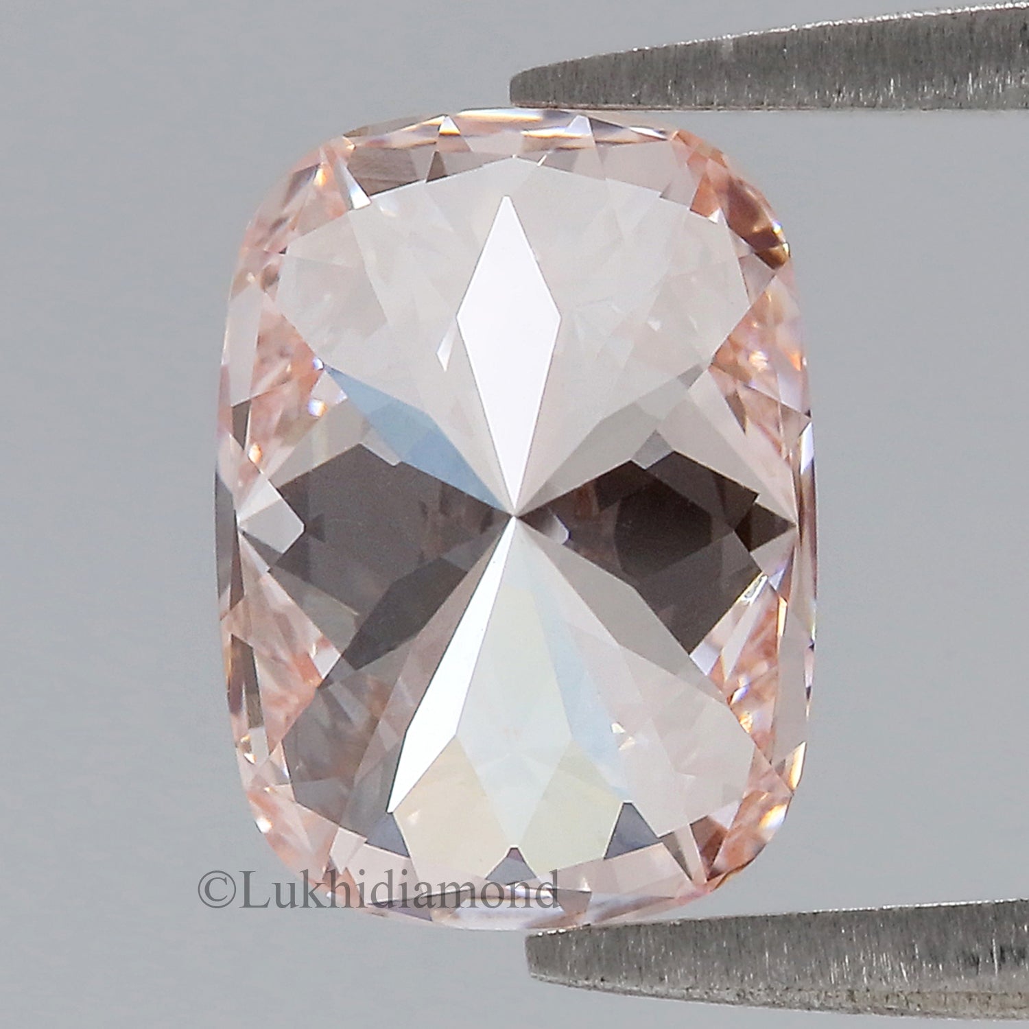 2.58 CT IGI Certified Cushion Brilliant Cut Diamond Fancy Intense Pink Color VVS2 Clarity Lab Grown Diamond Lab Created CVD Diamond L3331