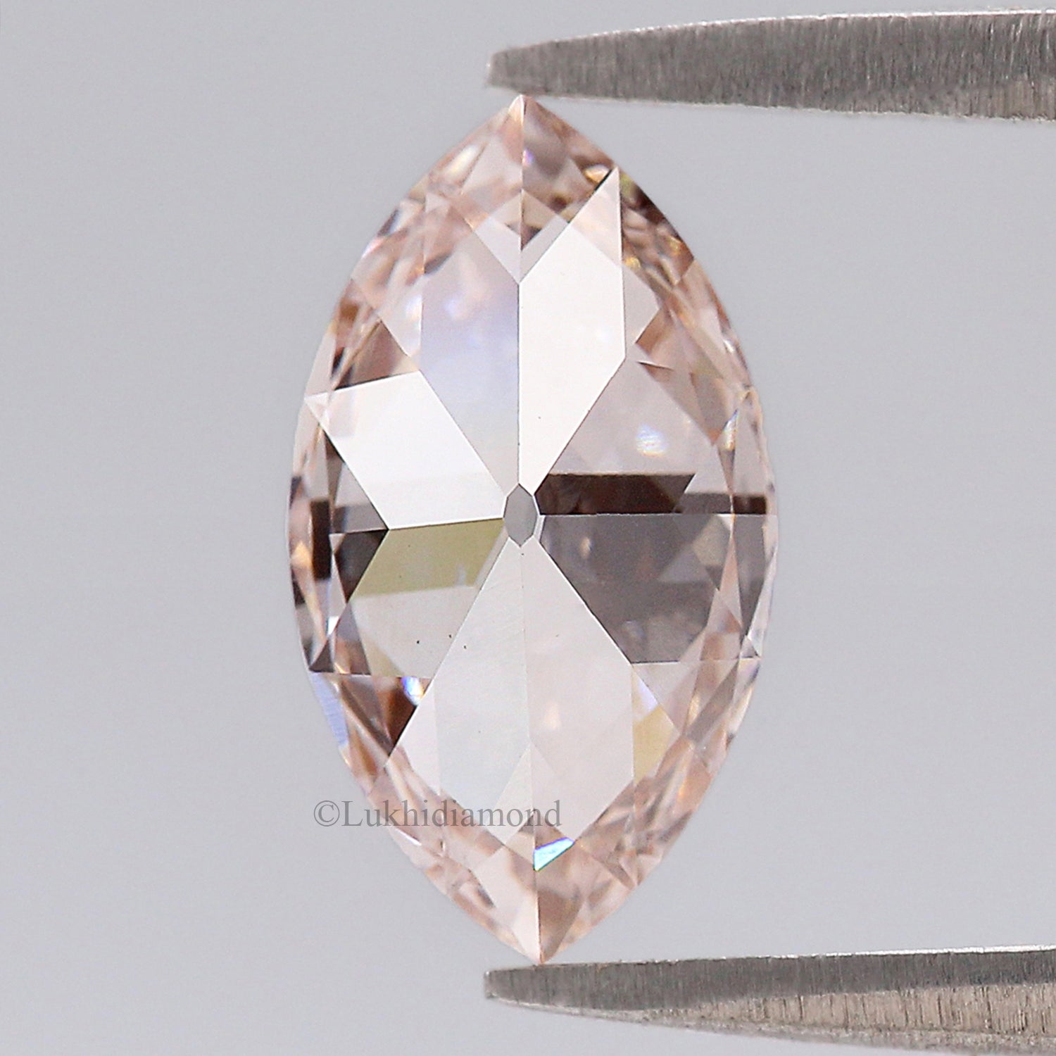 1.82 CT IGI Certified Marquise Brilliant Cut Diamond Fancy Brownish Pink Color VS1 Clarity Lab Grown Diamond Lab Created CVD Diamond L3571
