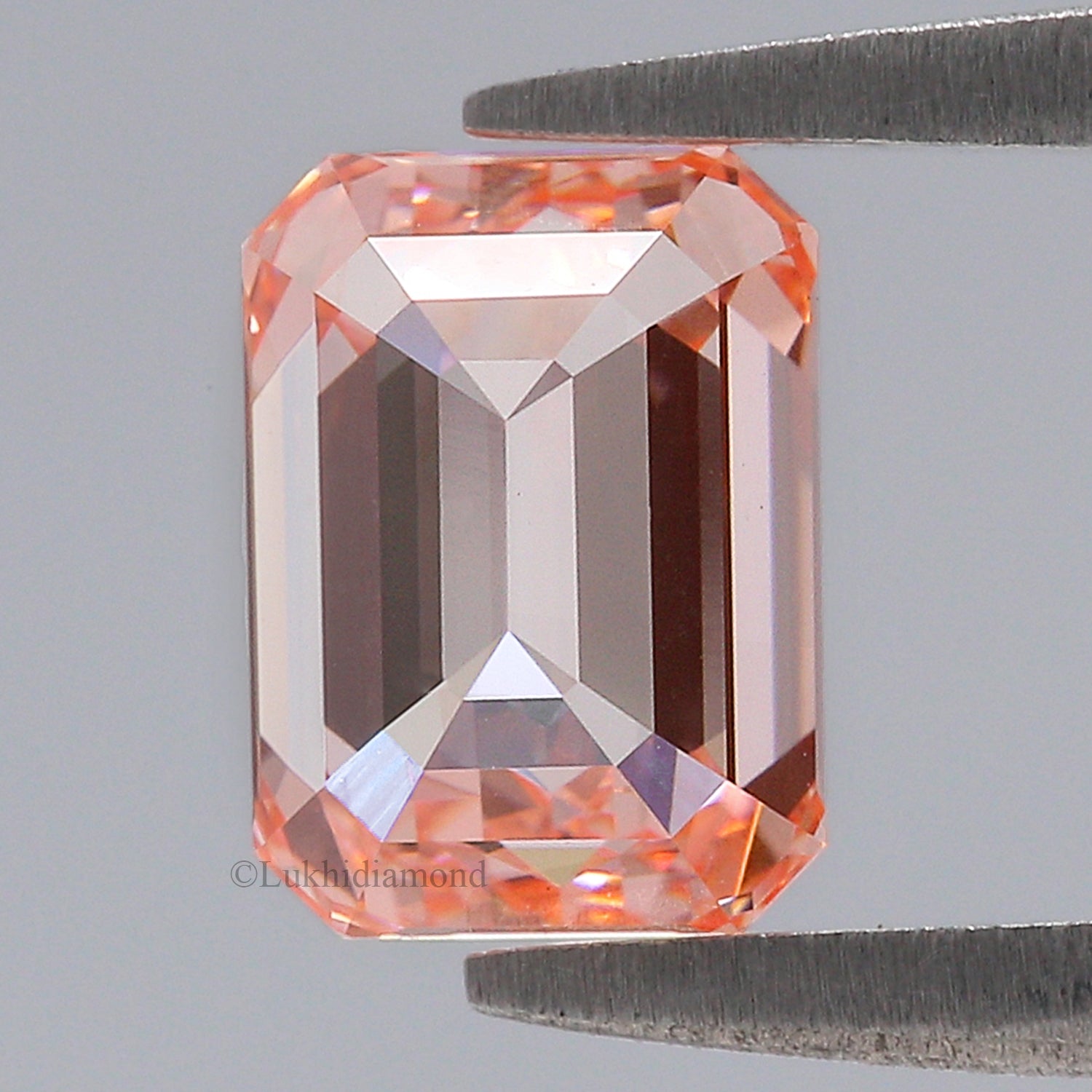 1.41 CT IGI Certified Emerald Cut Fancy Vivid Pink Color Diamond VS1 Clarity Diamond Lab Grown Diamond Lab Created Emerald CVD Diamond L3417