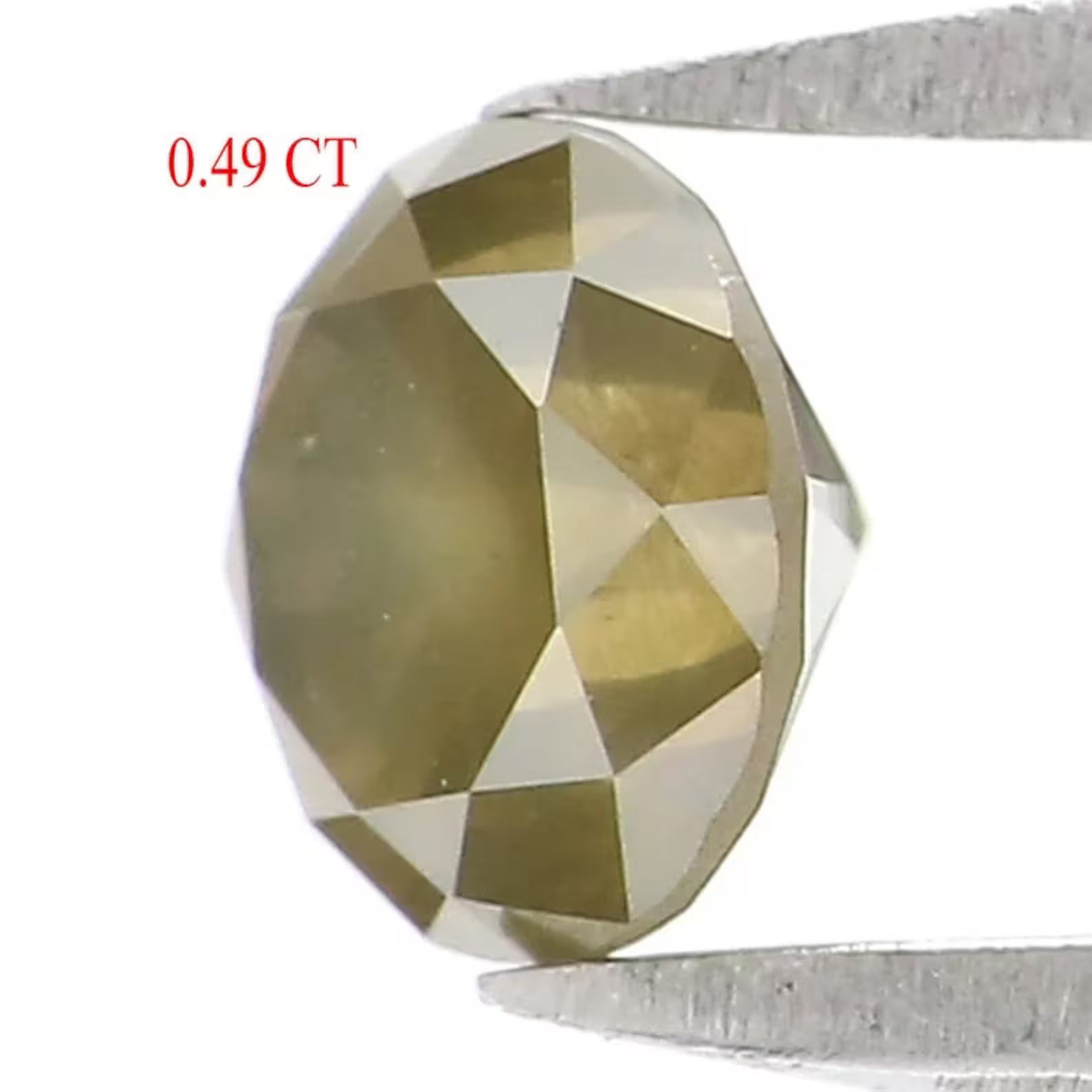 0.49 CT Natural Loose Round Shape Diamond Yellow Green Color Round Cut Diamond 4.65 MM Natural Diamond Round Brilliant Cut Diamond NQ7427