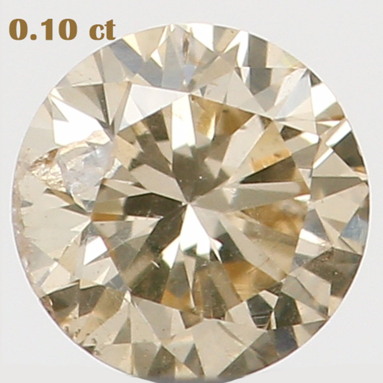 0.10 Ct Natural Loose Round Shape Diamond Brown Color Round Cut Diamond 3.00 MM Natural Loose Brown Color Round Brilliant Cut Diamond N7915