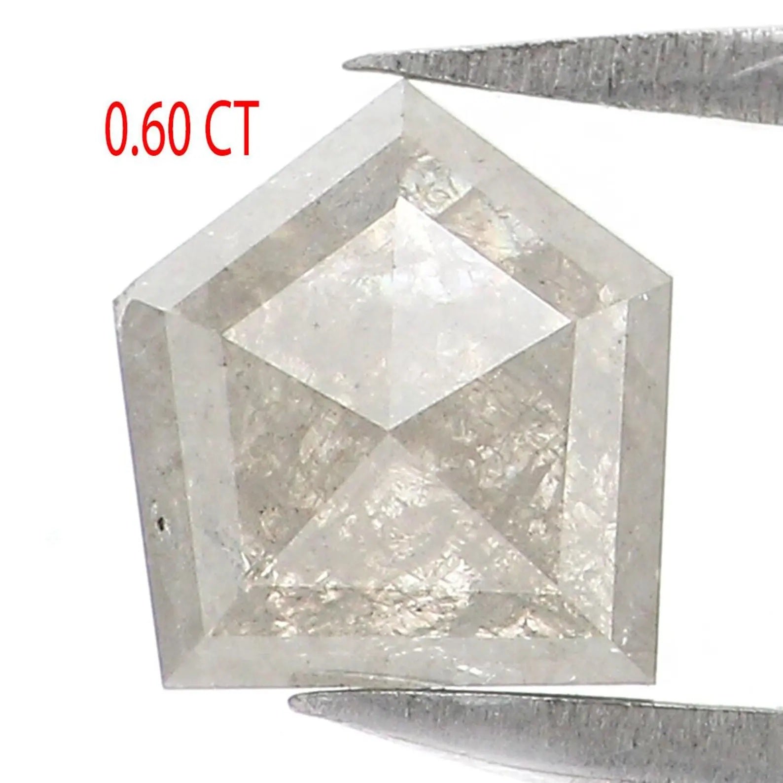 0.60 CT Natural Loose Shield Shape Diamond Grey Color Shield Cut Diamond 5.70 MM Natural Loose Grey Color Shield Rose Cut Diamond NQ8425